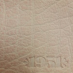 1951 Maison Francais pale pink leather card case